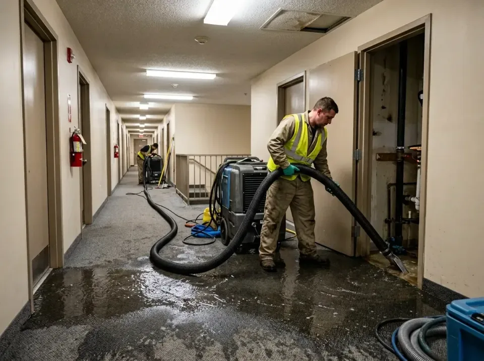 multi-unit-apartment-hallway-f-005 — frequently asked questions, Emergency Burst Pipe Water Extraction & Removal in Allentow…